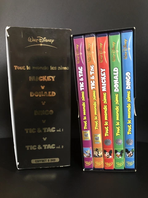 Coffret 5 DVD Tout le monde les aime Mickey Donald Dingo Tic et Tac 1 et 2 7