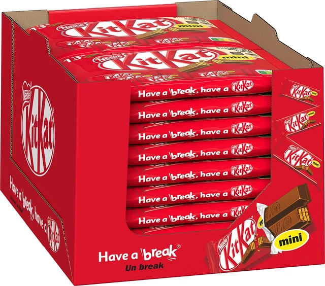 Barretta cioccolato Nestlé KitKat mini knusper cioccolato al latte 14x 217g NUOVO MHD 12/23