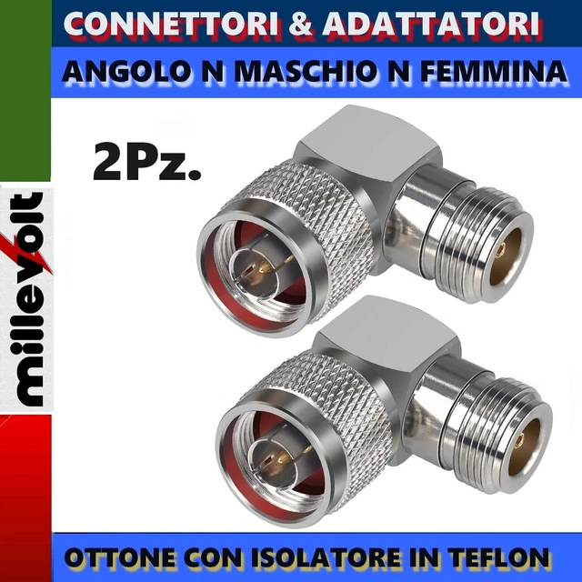 Connettore Adattatore Maschio N - Femmina UHF PL259 Connettore Adattatore Maschio N - Femmina UHF PL259