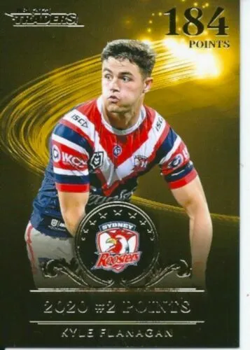 2021 Nrl Traders Case Card #2 Points Kyle Flanagan Sydney Roosters 21/100