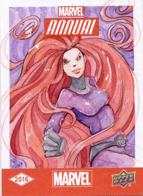 2016 Marvel Annual Sketch Card Wojik Medusa
