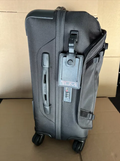 TUMI Alpha Bravo Continental Front Lid Expandable 4 Wheel Carry On Black $850 3