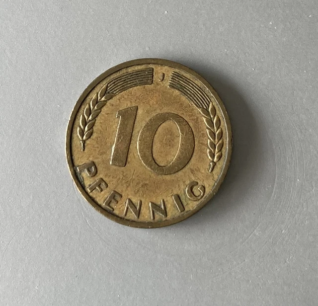 10 Pfennig Münze Bank Deutscher Länder 1949 J 10 PFENNIG MÜNZE ( J ) Bank Deutscher Länder 1949 EUR 77,00 - PicClick DE