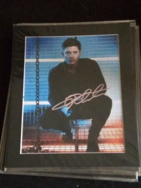 Jensen Ackles Supernatural signed & mounted photo display (RP!! Great Gift Idea)