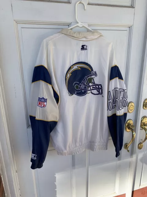 Vintage Starter NFL Jacket Coat San Diego Chargers Mens Size XL Air Cornell Fout