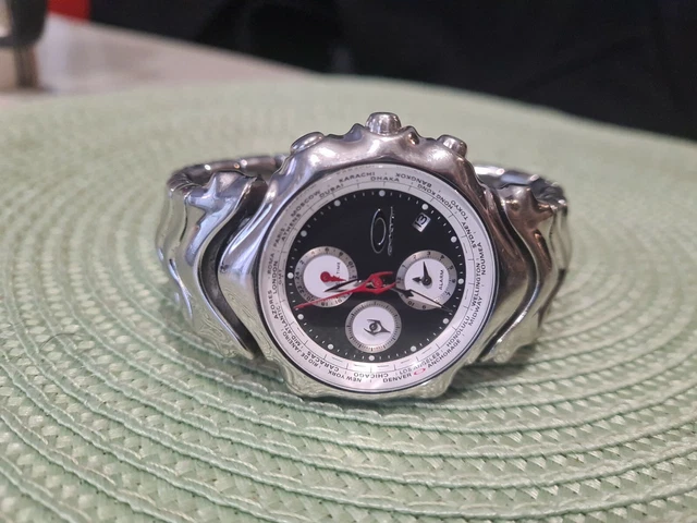 OAKLEY GMT WATCH MONTRE Chrome Silver EUR 290 00 PicClick FR