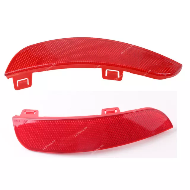 Pair For Volvo S40 V50 Onwards Rear Bumper Reflector Lens Light Left & Right