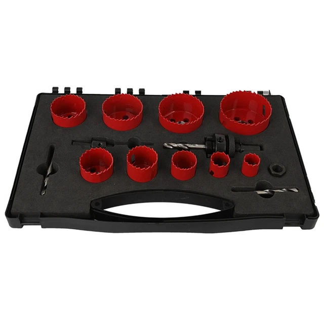 Kit Alésoir Pour Tuyaux PVC - 6 Tailles (2,5 à 10,2 Cm) - Pour Perceuse 1/2'' - En Alliage Dur - 2