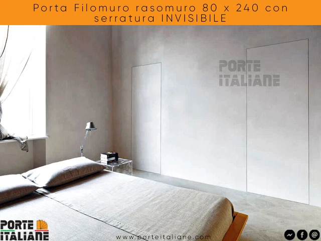 Sportello Filomuro Invisibile A 1 Anta | L30 X H40 Cm | Senza Cornice A Scomparsa - Foto 7