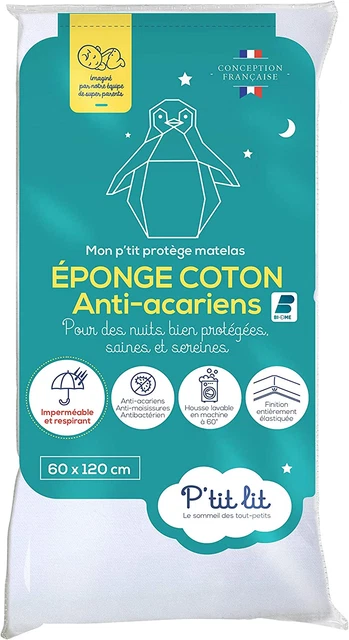 - Protège Matelas Bébé anti Acariens | Alèse Imperméable 60X120 Cm - Bouclette 1