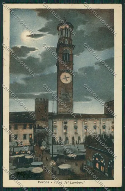 Verona Città Chiaro di Luna PéIEGATA cartolina ZC3148