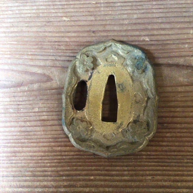 former Japanese Army gunto,seppa,Tsuba,Armament m