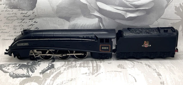 P312 Hornby Dublo OO Gauge A4 SILVER LINK LOCO & TENDER 60014 2 Rail