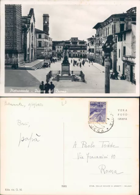 Pietrasanta,Piazza Del Duomo Molto Animata *Lucca(Toscana)F.g./Vg.n.48153