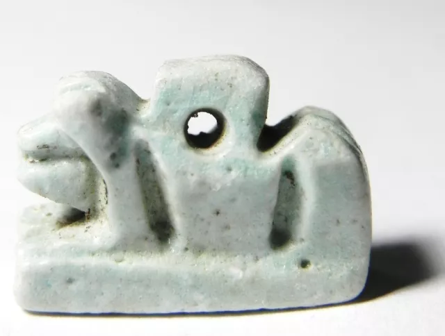 Zurqieh - Sc455- Ancient Egypt, Faience Bull Amulet , 1075 - 600 B.c