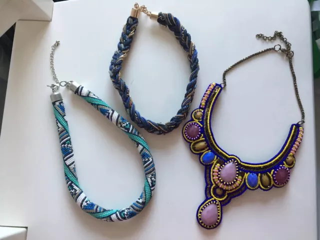 3 Bulk Lot Jewellery Lovisa Designer Fashion Costume Necklaces