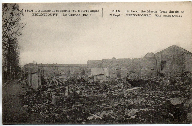 FRIGNICOURT environs VITRY LE FRANCOIS - Marne - CPA 51 - Battle of the Marne