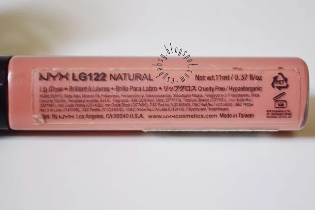 NYX MEGA SHINE LIP GLOSS LG122 - Natural - SEALED
