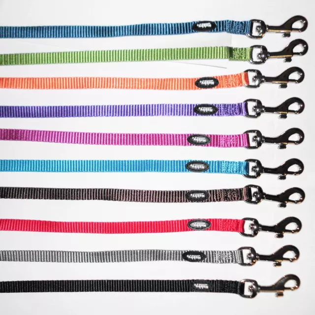Nobby Hundeleine classic xS S 1,20m für kleine Hunde Welpen 13 Farben Nylon