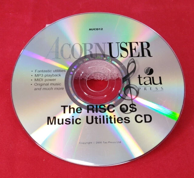 Acorn Risc Os Logo LE RISC OS Musique Utilitaires Cd-Rom Par Acorn User AUCD12 pour ...