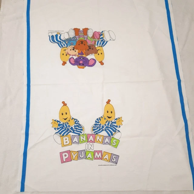 RARE BANANAS IN Pajamas Pyjamas kids tv show fabric panel craft valance