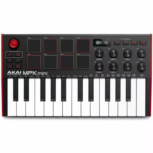 AKAI MPK MINI MK 3 Keyboard controller MIDI USB 25 tasti 8 pad