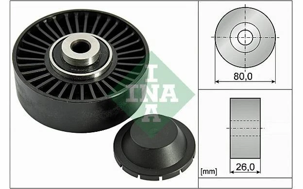 INA Galet enrouleur (courroie d'accessoire) pour ALFA ROMEO 147 156 532 0370 20