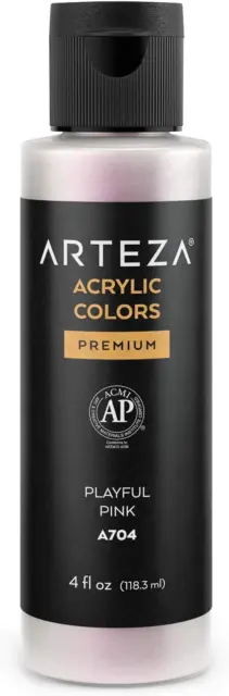 Arteza Pouring Acrylic Paint, Iridescent Enchanted Tones, 4oz Bottles - Set of 4