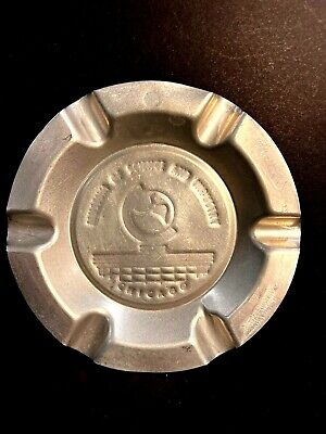 Vintage 1960s Museum of Science and Industry Aluminum Ashtray Chicago IL~ Great!
