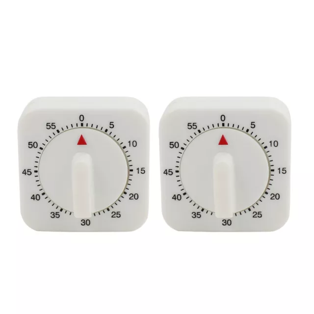 2pz 2.4x2.4x1.3" 60 minuti meccanica Timer cucina quadrato orologio a pendolo