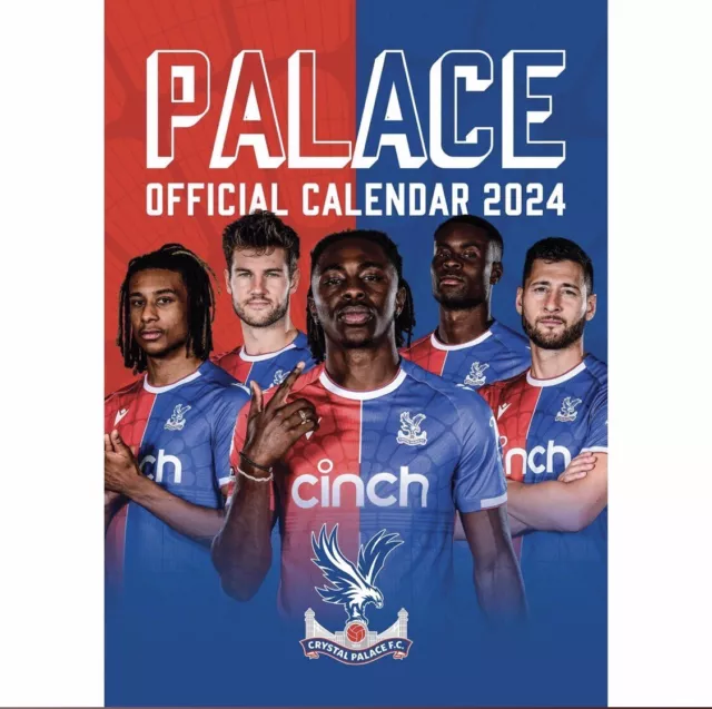 CRYSTAL PALACE FC 2024 A3 Calendar Official Christmas Gift Idea Fan