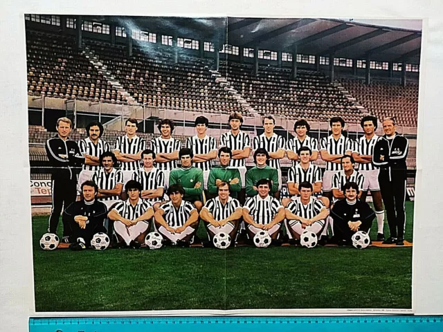 Poster Juventus Campionato 1980-1981 Scirea Cabrini Bettega Gentile Trapattoni