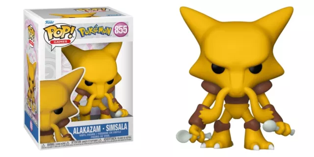 ALKAZAM/SIMSALA Vinyl Figur 855 Funko POP! Games Pokemon