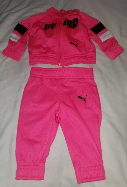 BABY GIRL PUMA Tracksuit Pink Size 0-3M $17.00 - PicClick