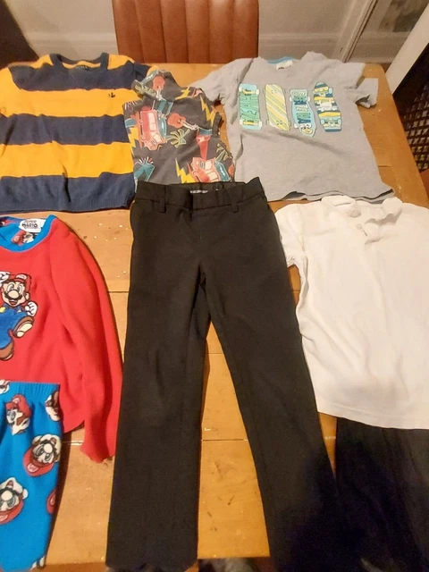 bundle of boys clothes shorts tops age 5-6 yrs