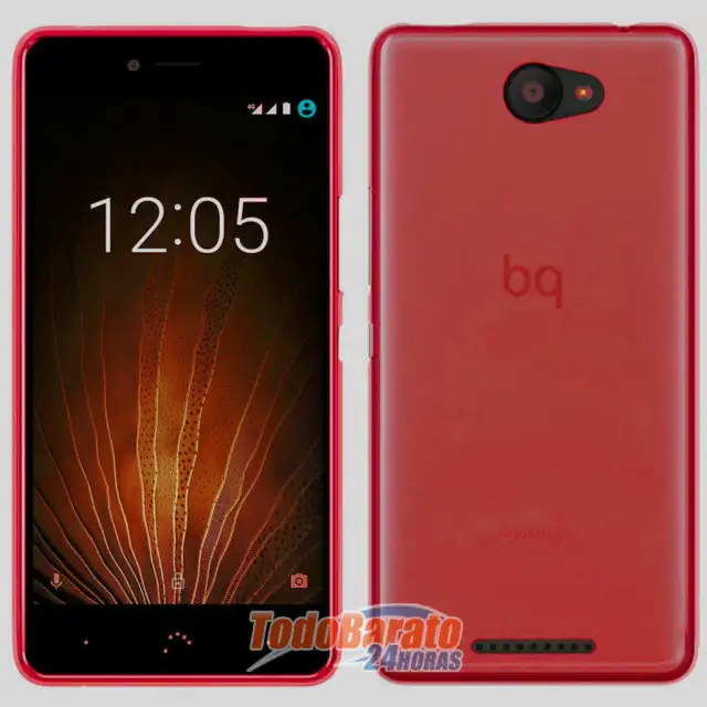 Funda TPU LISA ROJA BQ AQUARIS U / BQ AQUARIS U LITE + CRISTAL TEMPLADO OPCIONAL