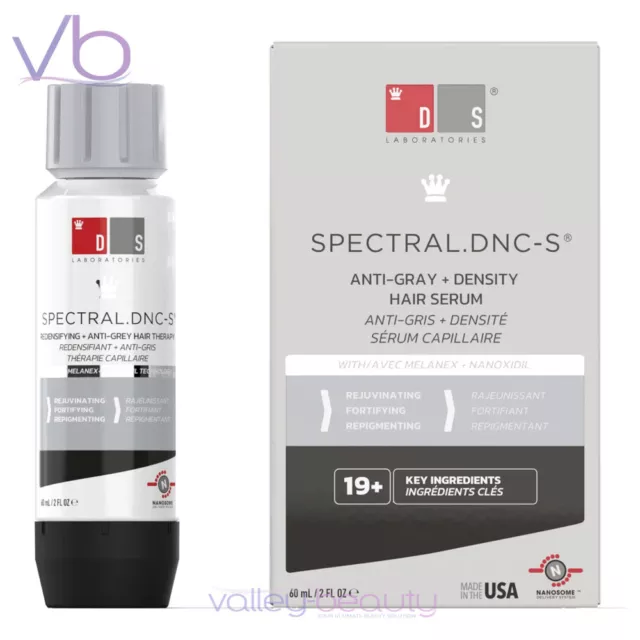 DS LABORATORIES Spectral DNC-S | Anti-Gray + Density Hair Serum, Men and Women