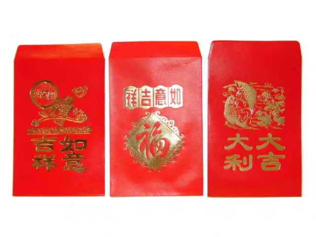 120PCS Chinese New Year Red Money Envelope HongBao Red Packet Red Money Bag