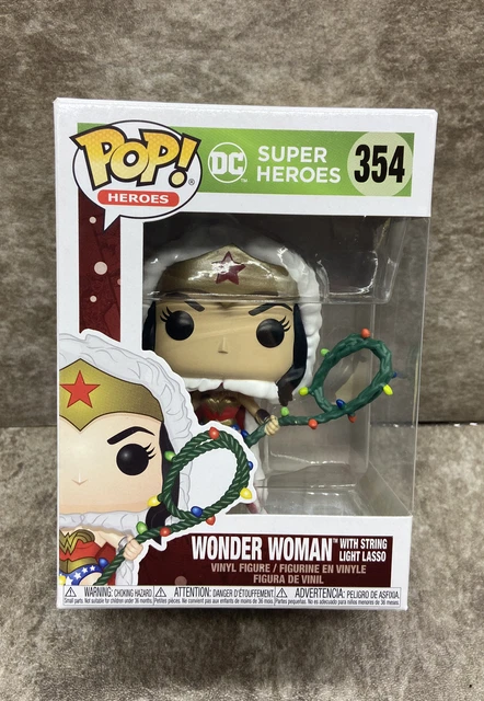 Holiday Wonder Woman With String of Lights Lasso Funko Pop #354 DC Super Heroes