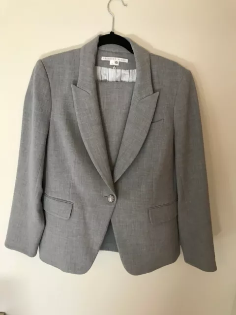 VERONICA BEARD Cutaway Heather Grey Dickey Jacket Size 14 Womens Blazer