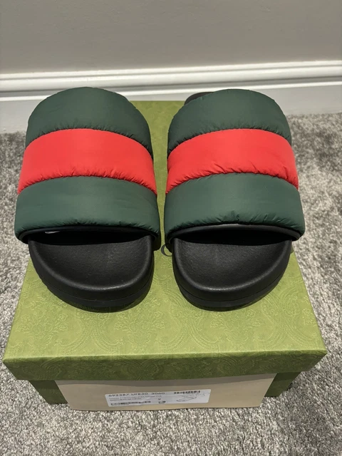 Scuffed gucci slides top