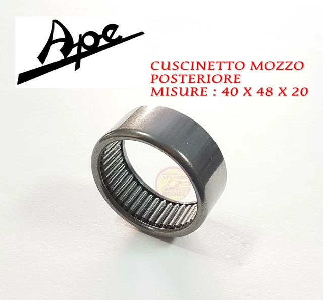 TOP-RACING Cuscinetto A Rulli Assale Posteriore Per Piaggio Ape 50 - Compatibile Con Grasso