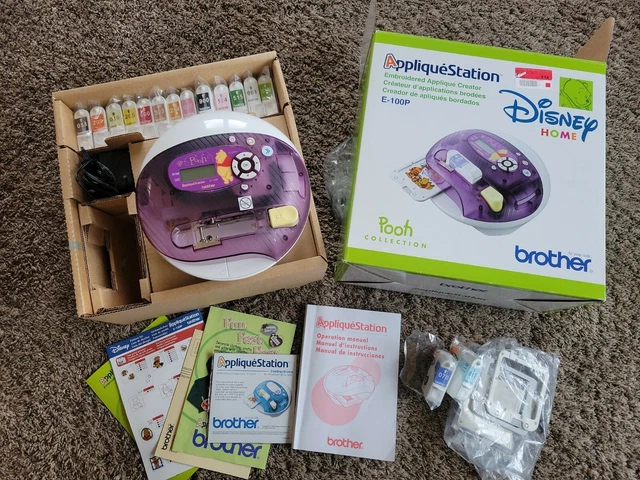 Máquina de bordar estación aplique Disney Home Pooh Collection Brother E-100P