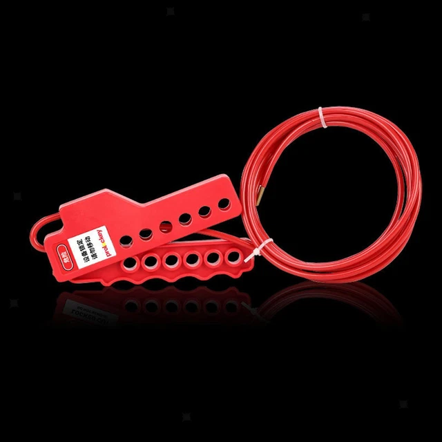 Adjustable Cable Lockout Nylon Sheathed Metal Cable for Disconnect Switches