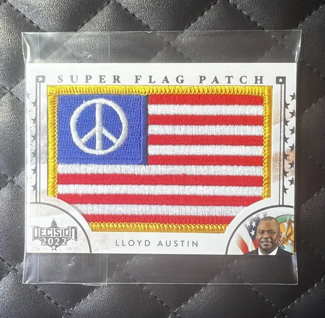 2023 Decision Update LLoyd Austin Super Flag Patch Card SF24