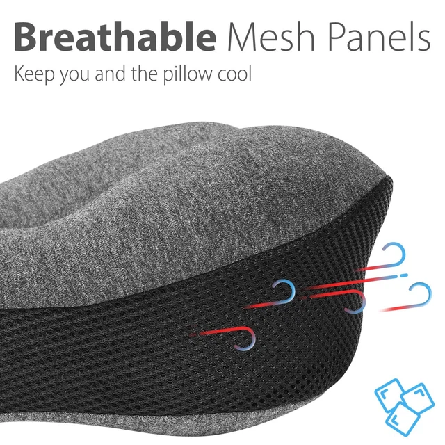 Memory Foam U Shaped Travel Pillow Neck Support Head Rest Car Plane Soft Cushion 3