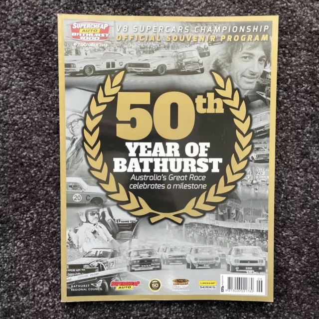 V8 Supercars 2012 50th Year Bathurst 1000 Official Program Excellent Condition