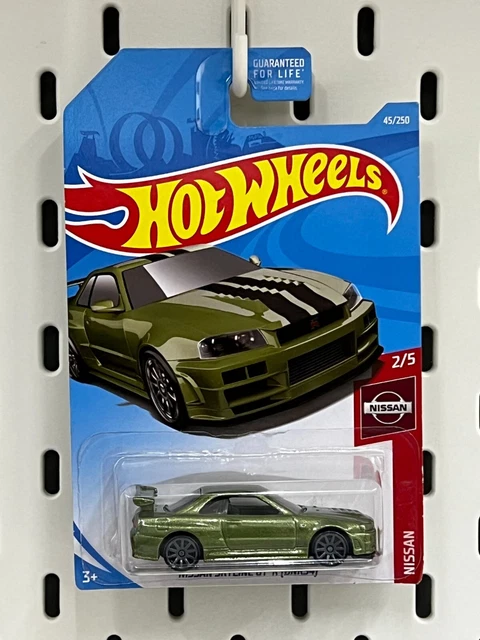 Hot Wheels Nissan Skyline GT-R BNR34 Gran Turismo, Scala 1:64, Nuovo