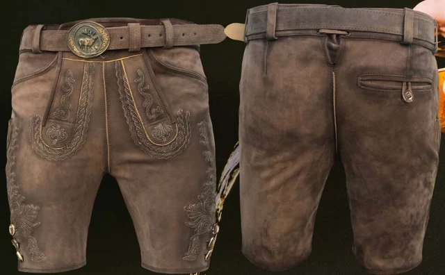 Hirsch Lederhose Trachten Lederhose Oktoberfest Lederhosen BayrischHose Gr,46-64