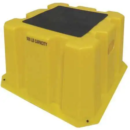 Dpi Nbst-1-14 1 Step, Polyethylene Step Stand, 500 Lb. Load Capacity, Yellow